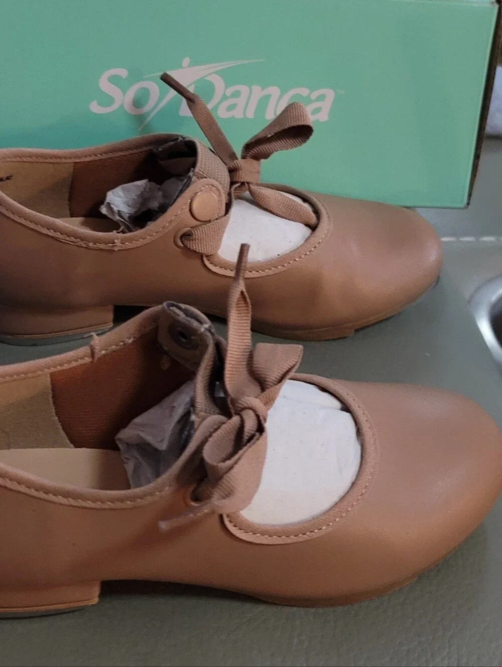 So Danca Caramel VAL - TA35 Mary Jane Tap Shoes - Child 10 M NEW